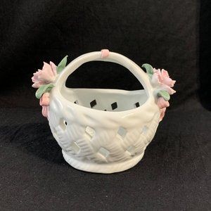 Vintage Porcelain Mini Basket